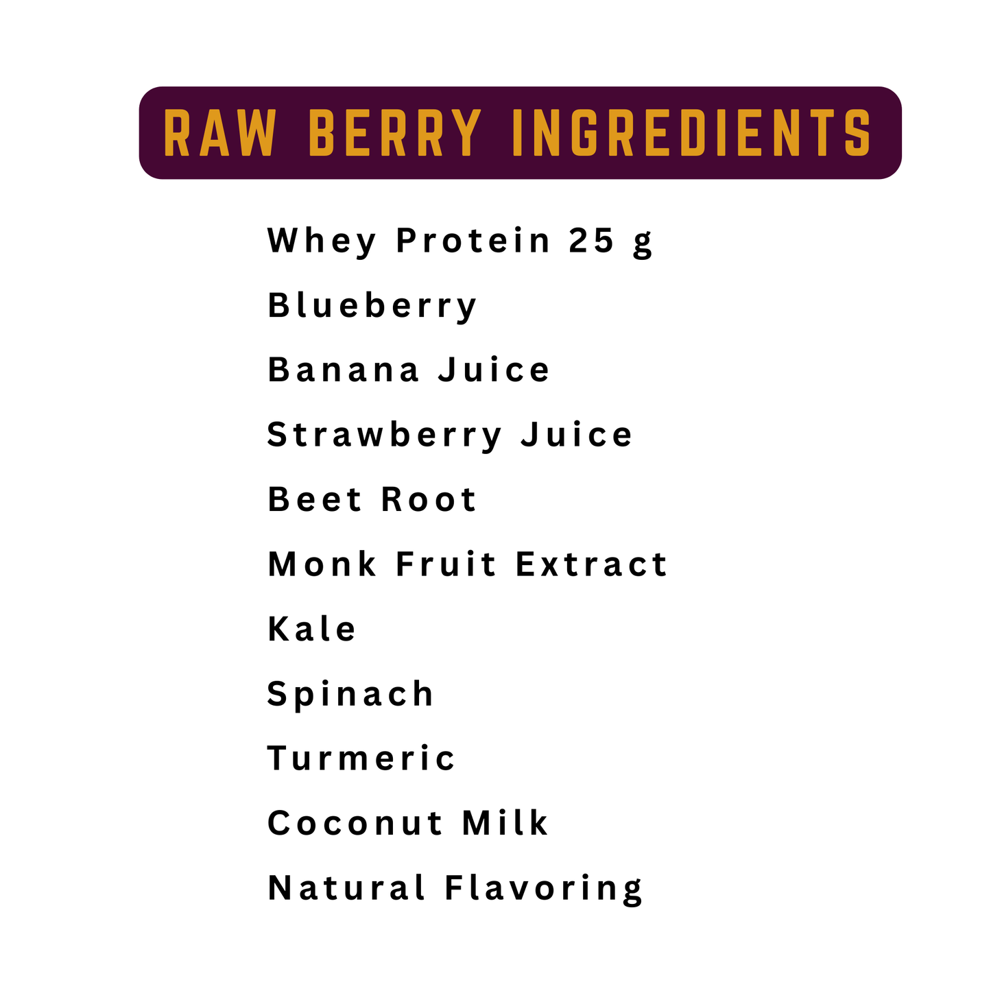 Raw Berry - Instant Whey Protein Smoothie